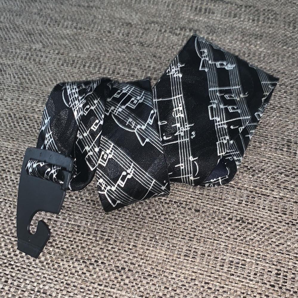 HAND made Vintage, Music teacher necktie, Steve Harris sheet music